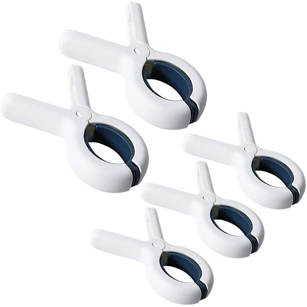 6 stk Heavy Duty klesklyper Sommer Vindtette plastpinner Store klesklyper Tilbehør for tepper, bamser, strandhåndklær, klær