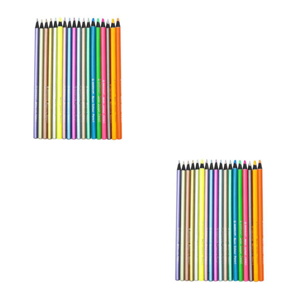 1/2 värikkäitä värikynäpaketteja lapsille ja aikuisille taideprojekteihin 18 color Type D 2PCS