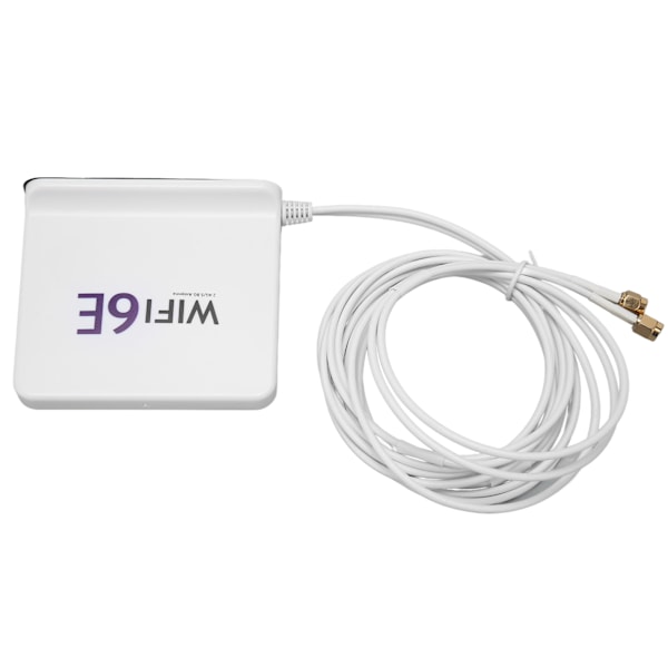 WiFi6E Trådløst Nettverkskort Antenne Omnidireksjonell 4dBi Høy Forstening 2.4GHz 5.8GHz WiFi Nettverkskort Antenne med SMA Port Hvit