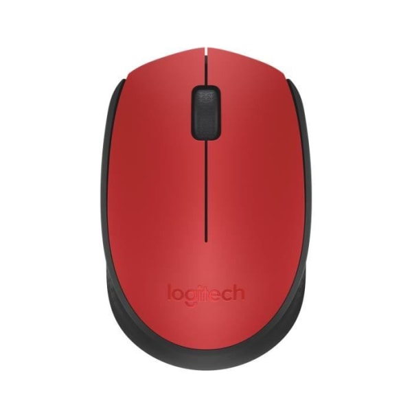 LOGITECH - M171 Ambidekster trådløs mus - Rød - Lang rekkevidde
