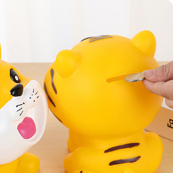 för Creative Tiger Piggy Bank Samlarobjekt Pengar Spara Spara Spara Sparkassa Förvaring Mynt Bank Barn Rum Dekoration Födelsedagspresent null - 3