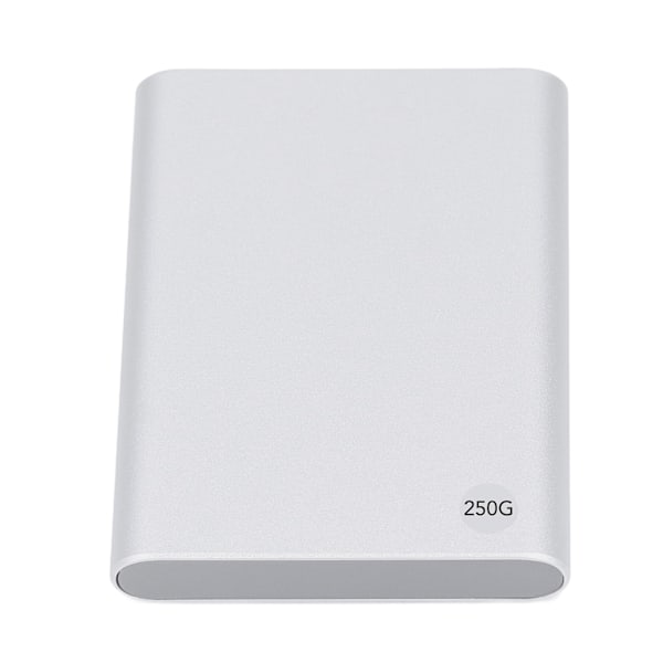 2,5 tuuman HDD ulkoinen kotelo Type C USB3.1 jopa 10 Gbps erittäin ohut kannettava ulkoinen kiintolevy mobiili kiintolevy PC-kannettavalle hopea 250GB