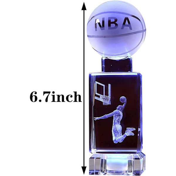 Soveværelsesnatlysdekorationer - Kobe Dunk 3D NBA Basketball