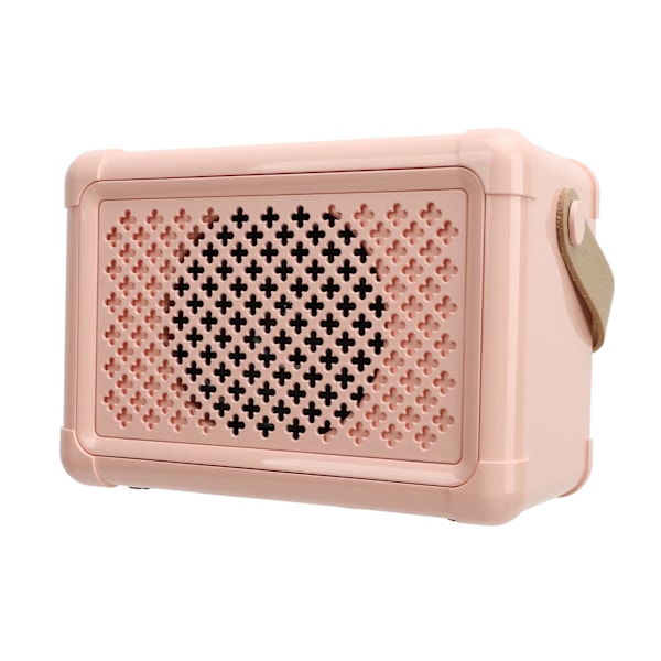 Portabel Karaoke-högtalarsystem Multifunktionell Mini Söt Bluetooth-högtalare med Mikrofon för Hemmafest Utomhus Rosa