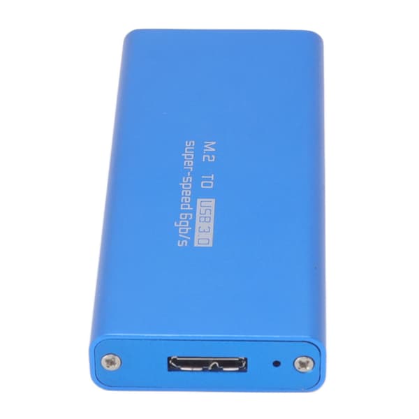 MSATA - USB3.0 Koteloadapterikotelo 6Gbps Sininen MSATA SSD -sovitin 30x30mm 50x30mm Ulkoinen SSD-kiintolevy