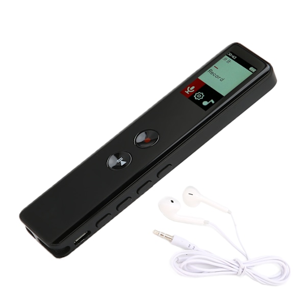 Digitaalinen ääninauhuri Mini Kannettava USB Ladattava Äänityslaite WMA MP3-soittimella 8GB