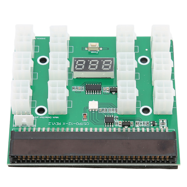 Power Breakout Board 12 Porte 6pin 1600W Server Strømforsyningsfordelingskort Adapter Tilbehør 12V