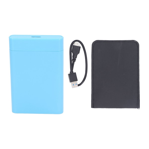 Ekstern harddisk 2.5 tommer USB 3.0 5Gbps Høj Hastighed Plug and Play Kompakt Mobil Harddisk til Computer PC Rejse Blå 500GB