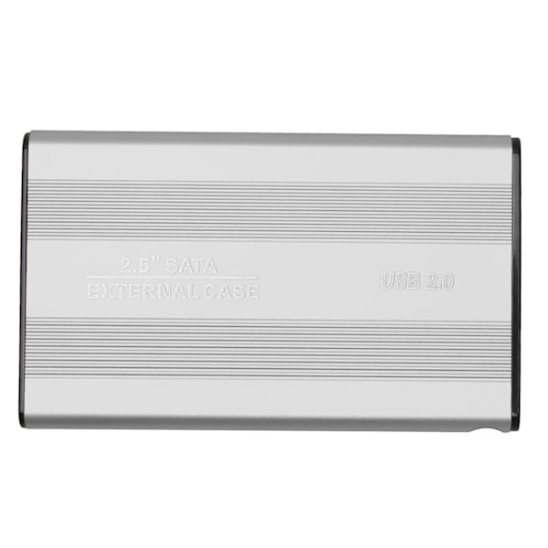 Extern hårddisk 2.5 tum Slim USB 2.0 Höghastighets Plug and Play Mobil hårddisk för dator PC Resa Silver 80GB