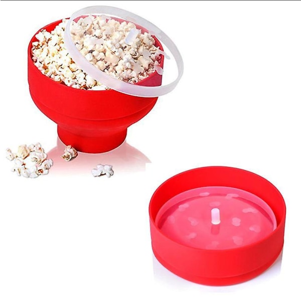 Silikon Mikrovågsugn Popcorn Popper Maker Hopfällbar behållare Ho