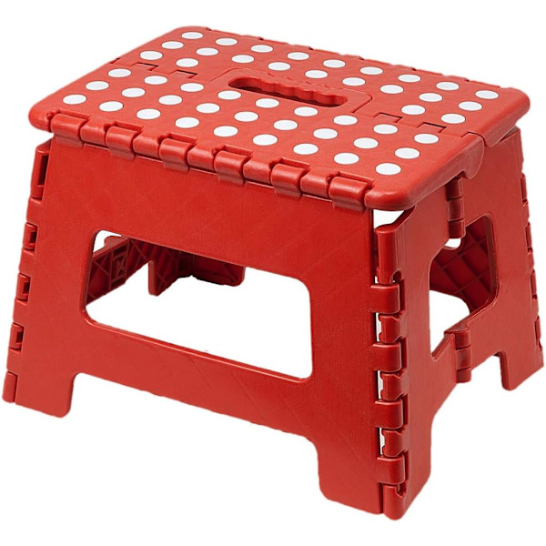 Foldbar krakk Husholdningsstige Trinn Trinn red