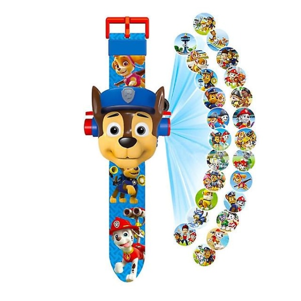 Paw Patrol Projektions Digitalklokke 24 Stiler Projektionsklokke A-9013