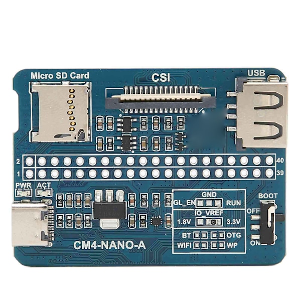 Mini Basplatta för RPi CM4 B till B-kontakt Quad Core CM4 Ultra Mini Expansionskort för Webapplikationsutveckling