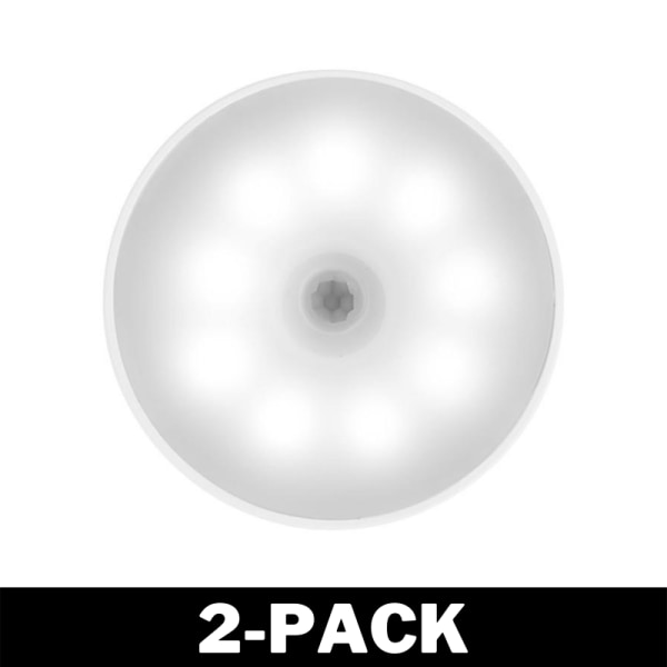 LED Spotlight med Rörelsesensor - Trådlös Belysning 2-Pack