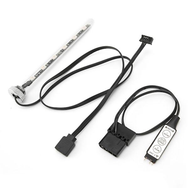 Akvarielys Justerbar Fuld Farve RGB Computer Vandkøling Tank Lys LED Rør Lampe