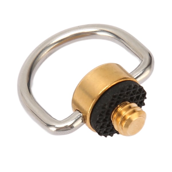 D-ring i rustfritt stål 1/4in 0.6mm D-ring skrue for GZ 38KT ML4 Campinglys Kamera Sølv