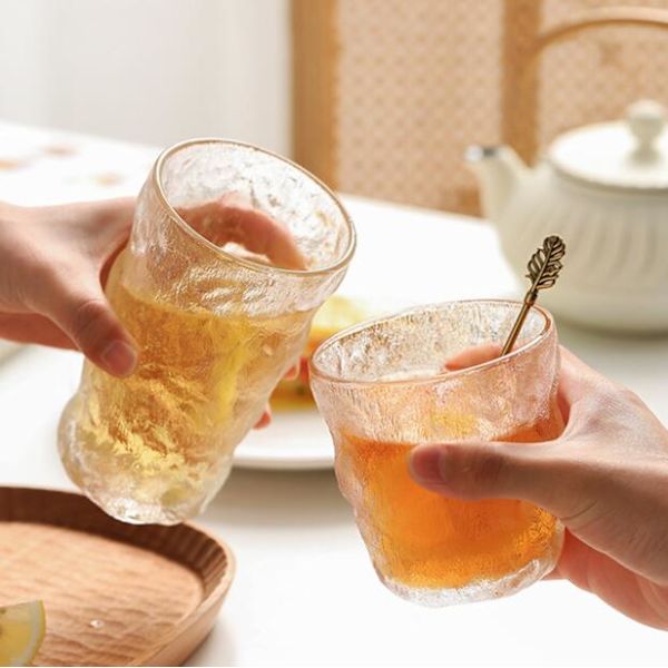 Høye Highball-glass, 10,5 ounce kopper, teksturert design