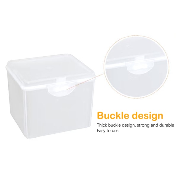 Flip Transparent Desktop Storage Box LED Strålkastare Förpackning Bo M