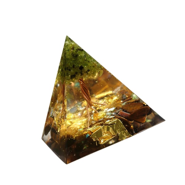 1/2/3 Orgone Pyramid Crystal Tree of Life Positiv energi 5cm 2Set