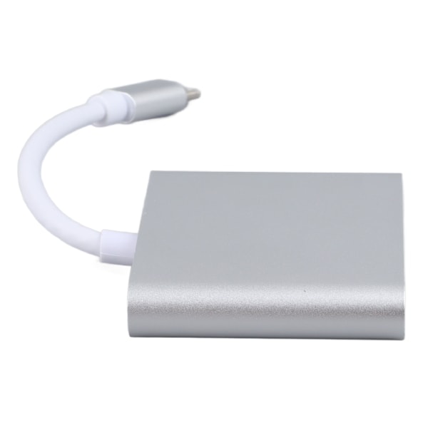 USB C -telakointiasema 3 in 1 alumiiniseos 4K HD 5 Gbps tiedonsiirto 60 W PD virta USB C -keskitin TV:lle, projektorille, tietokoneelle