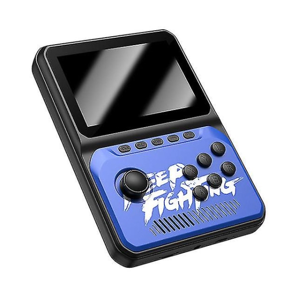 Nx-35 Retro Bärbar Mini Handhållen Joystick-konsol 16-bitars 8gb 3,5 tum LCD-videospelsspelare för barn Inbyggd 2700 spel Blue