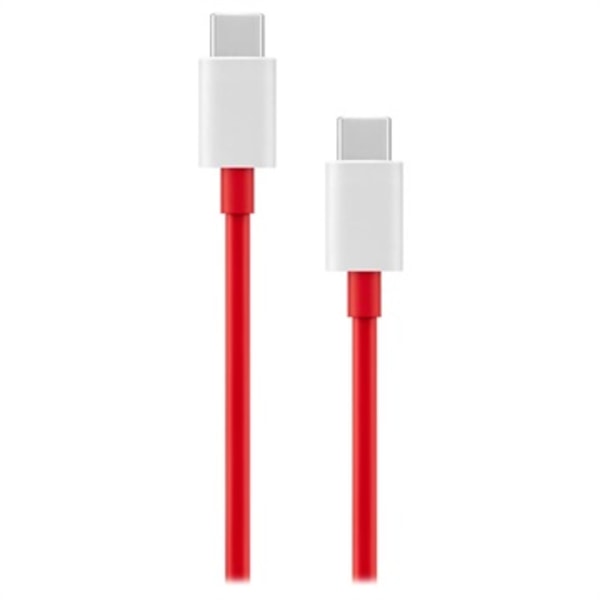 OnePlus Warp Charge USB Type-C-kabel 5481100047 - 1m - Rød / Hvid multicolor