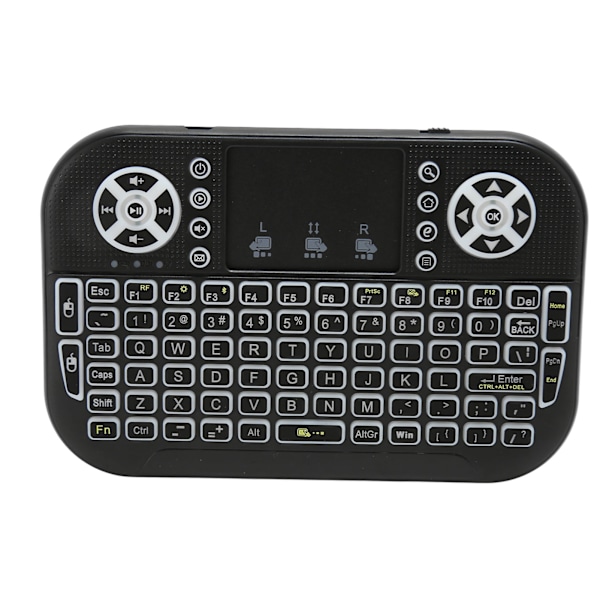 Mini Trådlöst Bluetooth Tangentbord med Pekplatta Stöd 2.4GHz RF Multi Touch Uppladdningsbart Handhållet Tangentbordskontroll för PC