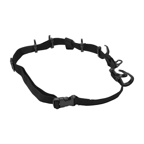Trädkojsrem Utrustning Polyester Plast Metall Clip On Typ Träd Stå Multi Krok Hängare för Utomhus Äventyr Camping Jakt