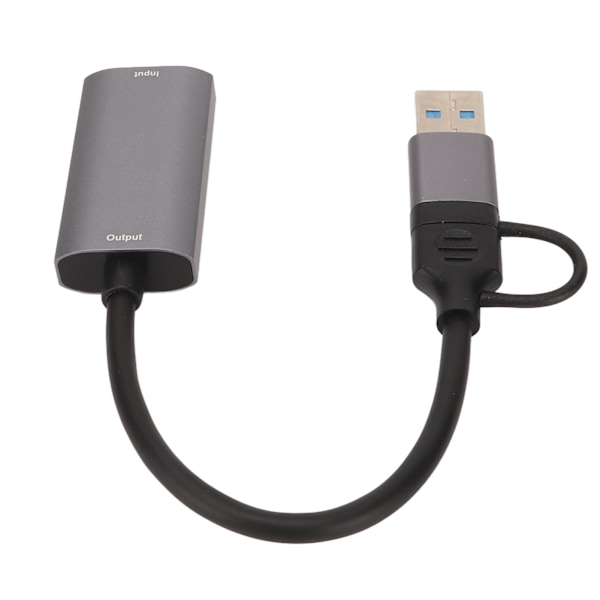 Video Capture Card 4K HD Multimedia Interface Hun til USB Type C Video Capture Adapter til PS5 til Xbox DVD Camcorder