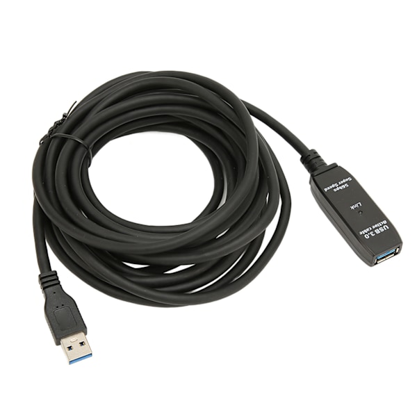 USB 3.0 Forlængerkabel Sort 5 m 5Gbit Per Sek Mand til Kvinde USB Aktivt USB Forlængerkabel til Hub Mus Tastatur