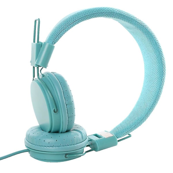 3,5 mm ledningsforbundne universelle, strækbare, foldbare over-ear-hovedtelefoner Stereoheadset Blue