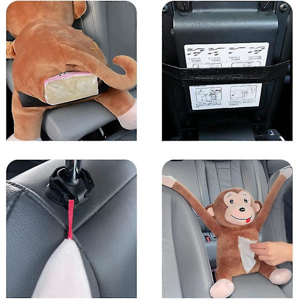 Tecknad Monkey Tissue Box Lock