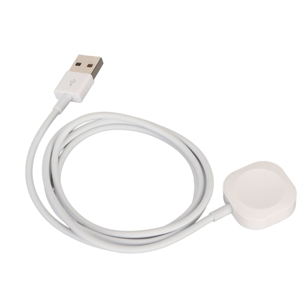 Uroplader til Apple Watch Series 8 7 6 5 4 3 2 1 SE Bærbar USB Magnetisk Trådløs Uropladningsledning til Hjem Rejse Kontor Hvid