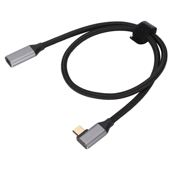 4K 100W PD 5A Oikeakulmainen 90 Asteen Gen 2 USB3.1 Type C Uros-Naaras Jatkojohto 50cm