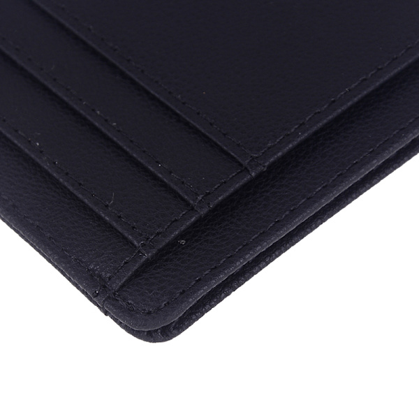 Herr RFID-blockerande läder Slim Wallet Kreditkortshållare Black