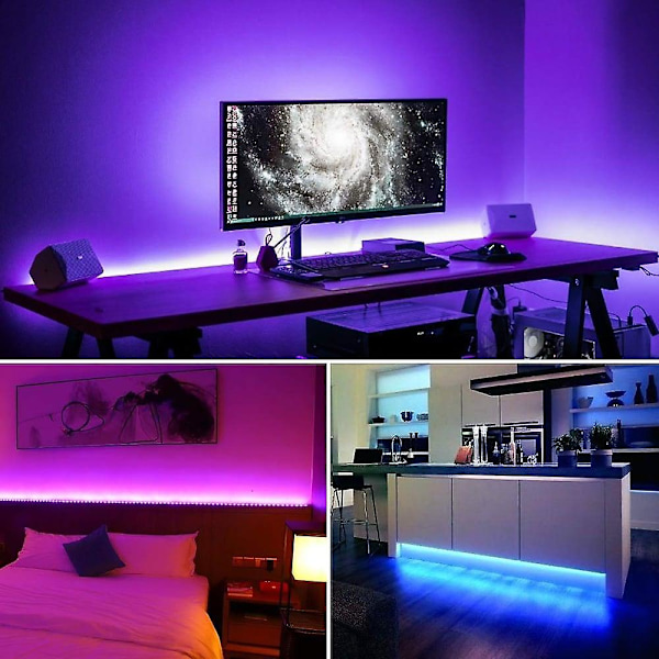 5m 16.4ft LED-nauhavalot RGB TV:n taustavalaistus Makuuhuone