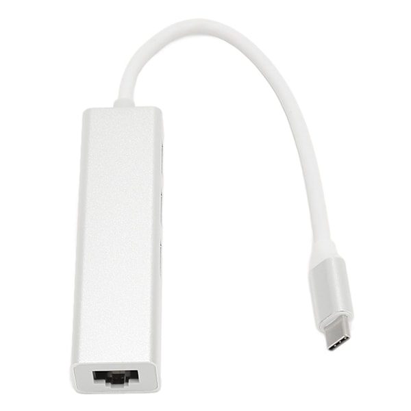 USB C Adapter Professionell Höghastighetsdataöverföring Kompakt RJ45 Dockningsstation för USB C-enheter