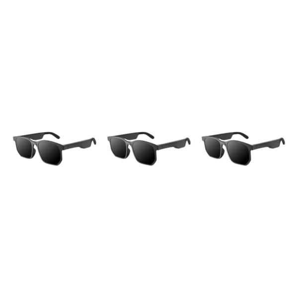 1/3/5 Bluetooth Audio Smart Glasses Vedenpitävä Sisäänrakennettu mikrofoni Black 15.3 x 5 x 3cm 3Set