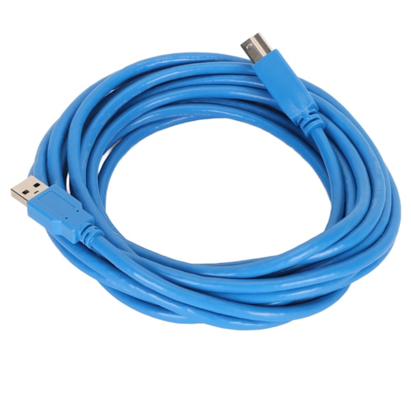 USB 3.0 Kabel A til B Han til Han Høj Hastighed Firkantet Åbning Printertilbehør 5 meter