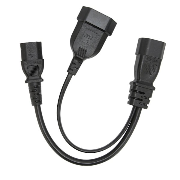 IEC320 C14 - IEC320 C13 ja EU Virtajohto Ammattimainen Y-jakaja Virtapistokejohto 12.6in 10A 250V
