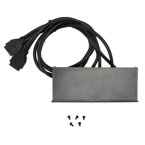USB3.0 Hub Frontpanel 5Gbps 4 Portar 19pin Optisk Enhet Frontpanel för 5.25 Tum PC Datorchassi
