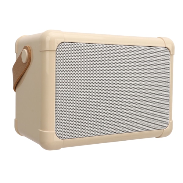Bluetooth Högtalare HIFI Ljudkvalitet Snabbare Överföring Anti-Interferens LED-Belysning Bluetooth Högtalare för Hemmabruk Beige Dubbla Mikrofoner