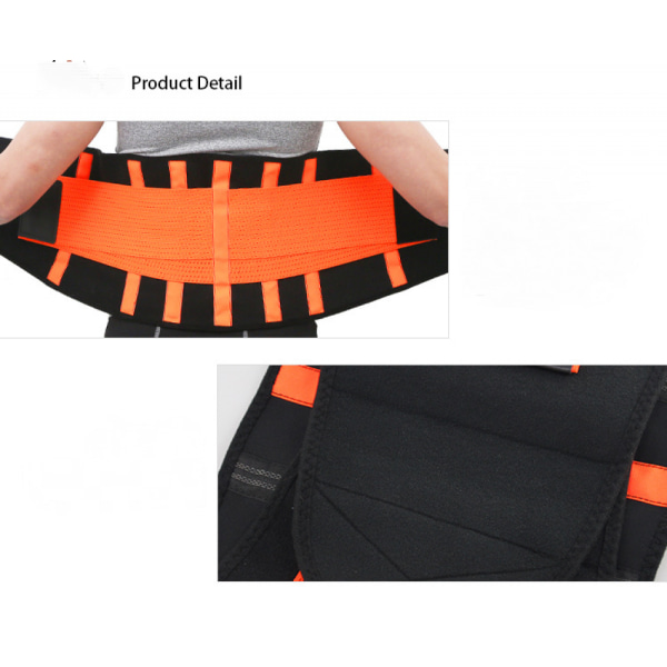 Neopren midjetrimmer Ab-bälte för män Waist trainer Korsett Bantning Body Shaper Träning Bastu Hot Sweat Band (XXL)