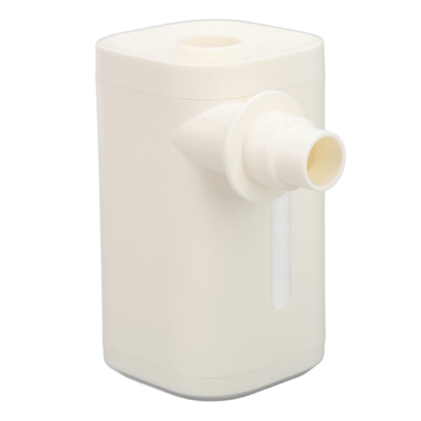 Mini Luftpumpe med 4 Dyser 4000mah Oppblåsing Pumping Belysning 3 i 1 Liten Bærbar Pumpe for Baderinger Luftmadrasser Hvit