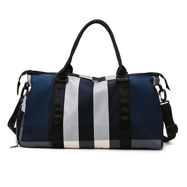 Sportrejse Duffel Taske Gym Taske, Weekendtaske til Flyrejser, Strandtaske Overnatningstaske Gem blue