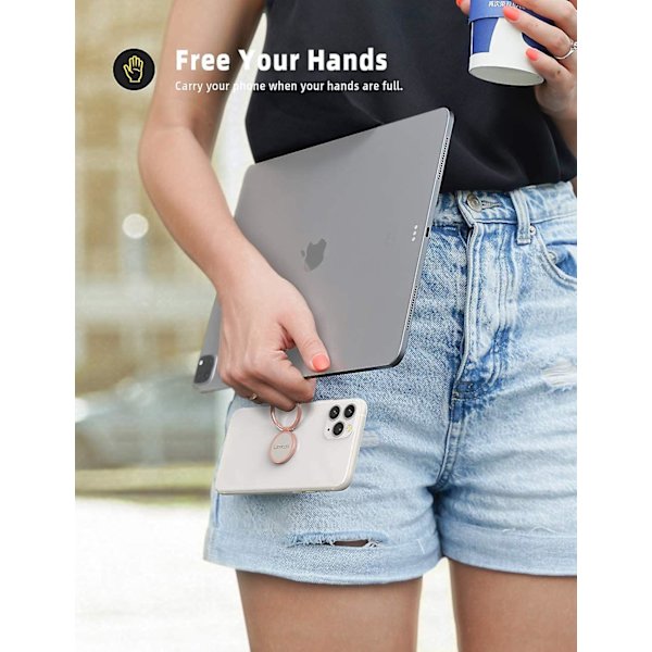 Telefonringholder, Handy Ringholder - Universal Grip 360 Justerbar Telefonring for Iphone 14 13, 12, 11 Pro Max Mini Xs Xr X 8 7 6s Plus