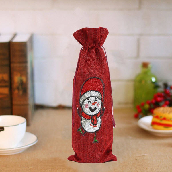 Special Drill Wine Bottle Covers Kit til julebord dec