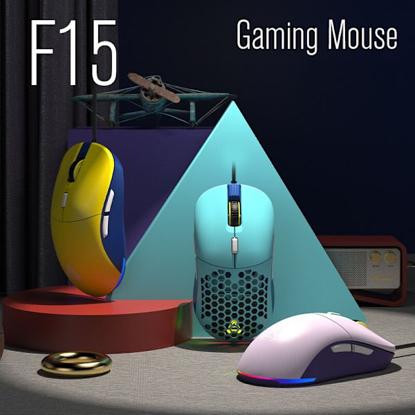 Lättvikts RGB Gaming Mus Ergonomi Honeycomb Design