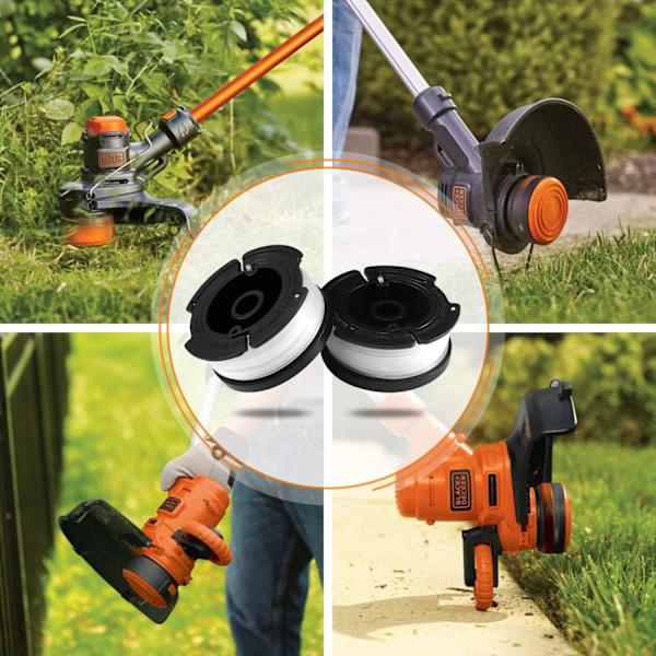 Trimmerlinjespole for Black and Decker Trimmers, 6 Trimmer Line