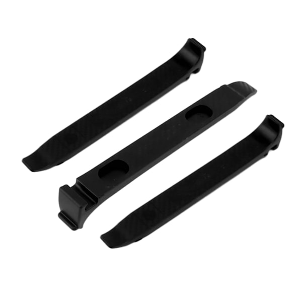 3 stk. Cykeldækjern PC Glasfiber Høj Styrke 16mm Bredere Ergonomisk Anti-Slip Cykeldæk Afmonteringsværktøj Sort